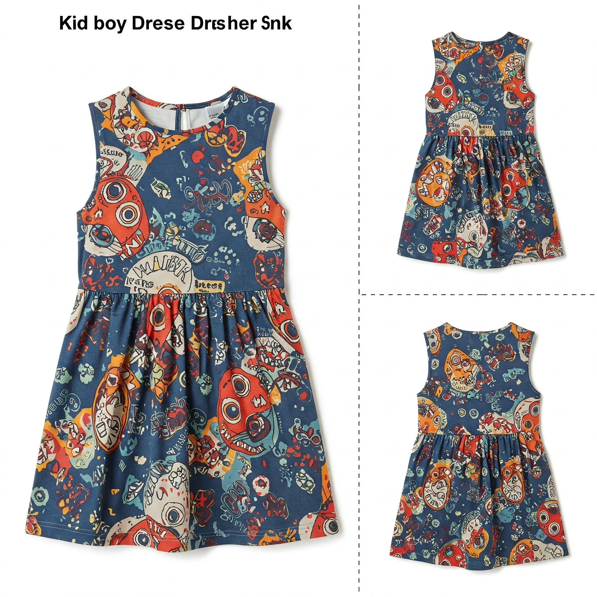 Girls' Floral Cotton Frock